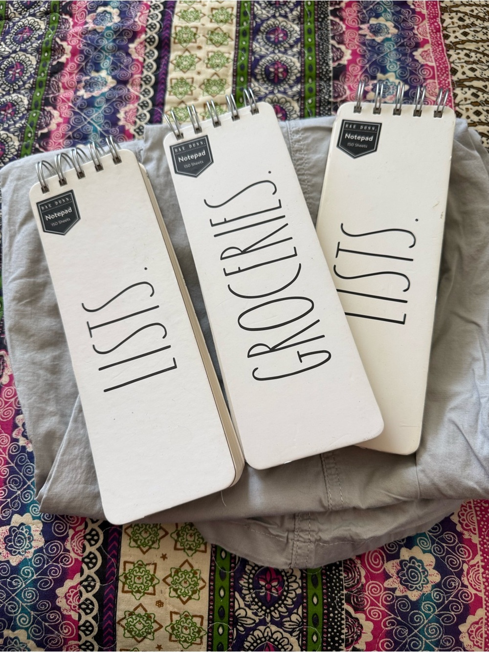 Rae Dunn White Notepad Set (Lists, Groceries)